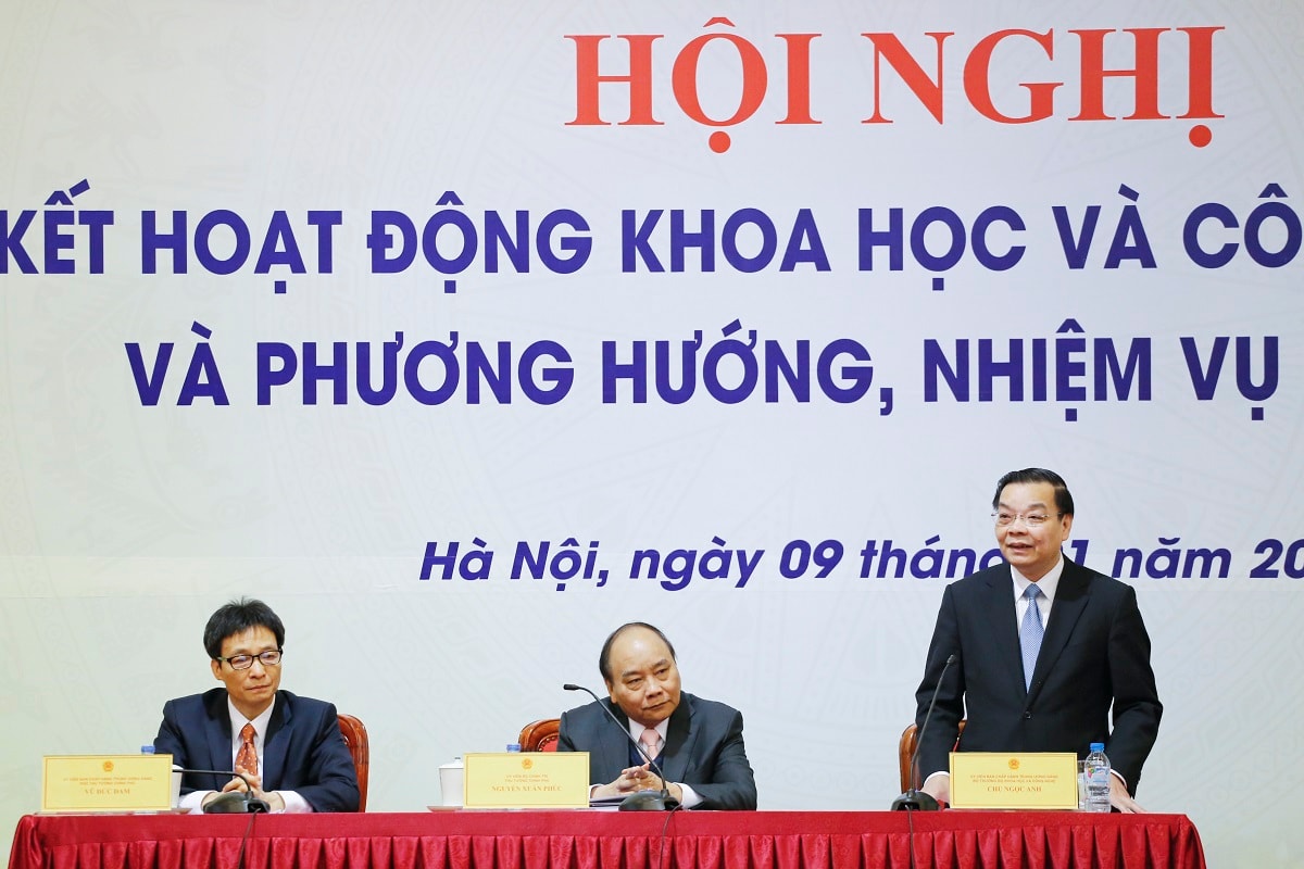 Bộ trưởng Chu Ngọc Anh điều hành Hội nghị