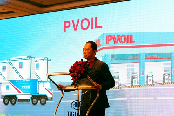 Tổng Giám đốc PV Oil ông Cao Hoài Dương phát biểu tại Roadshow.