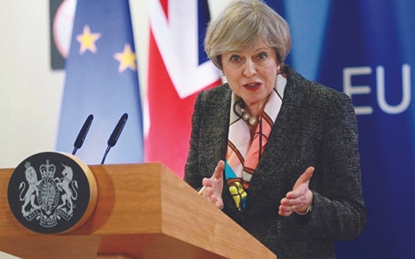 p/Thủ tướng Anh Theresa May trình bày chiến lược đàm phán Brexit.p/Ảnh: Reuter