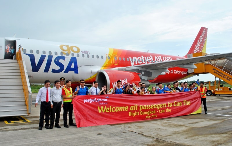 WorldTrans hợp tác Thai Vietjet mở đường bay Cần Thơ-Bangkok.