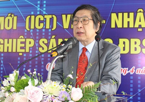 Giáo sư Yoshiyuki Kawazoe, Đại học Tohoku: Giám đốc Trung tâm đổi mới ICT cho biết kế hoạch hành động của trung tâm.