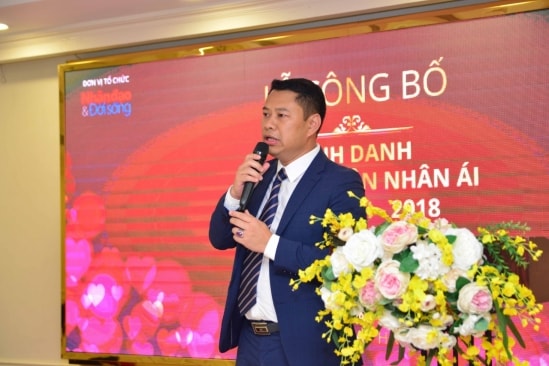 Ông Đinh Bá Tuấn, Tổng Biên tập Báo điện tử Nhân đạo và Đời sống, Trưởng ban Tổ chức công bố sự kiện 