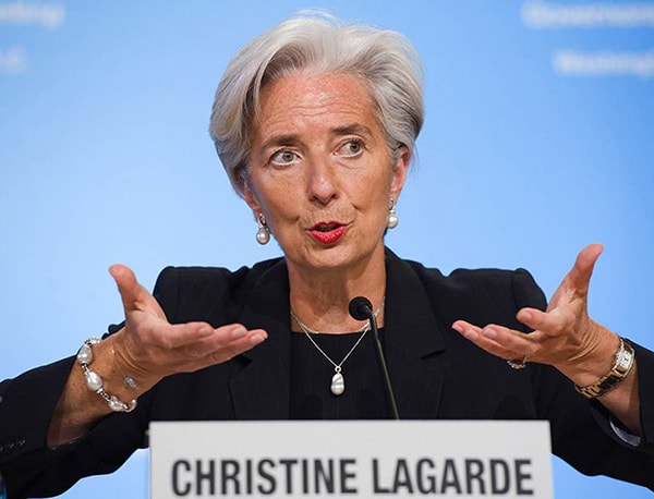 p/Bà Christine Lagarde, Giám đốc điều hành IMF, cho rằng, sự trỗi dậy của chủ nghĩa bảo hộ sẽ ngăn cản dòng chảy thương mại toàn cầu. Ảnh: S.T