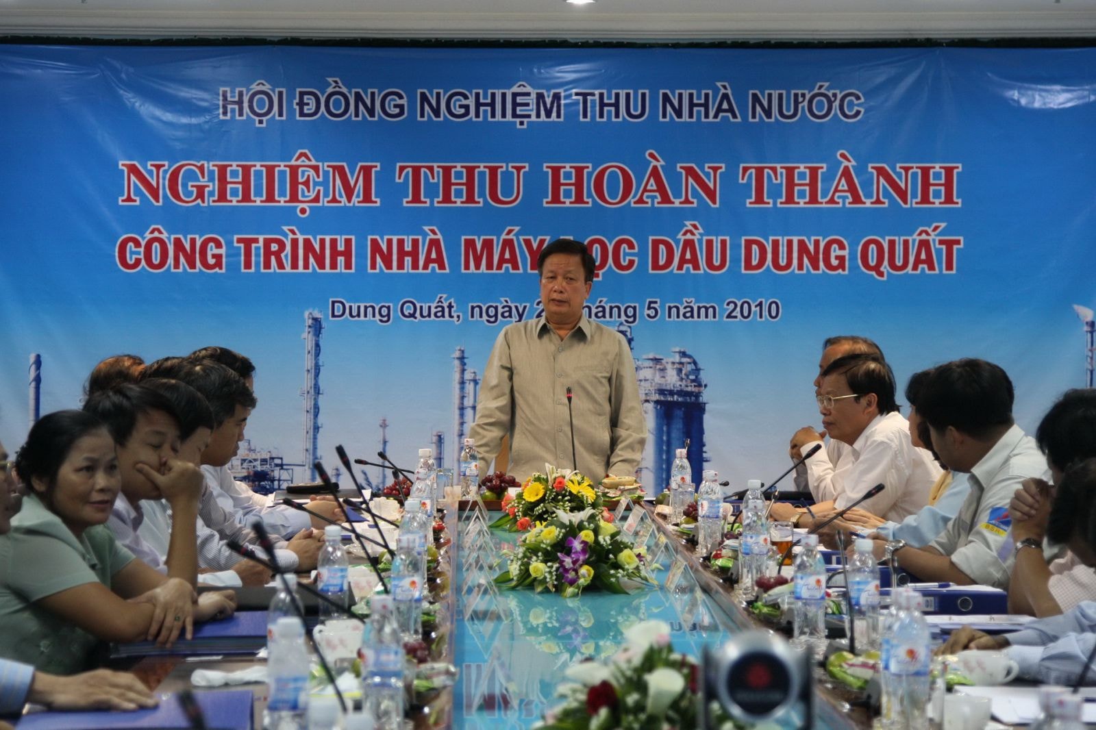 Ngày 29/5/2010, Nghiệm thu chính thức Nhà máy Lọc dầu Dung Quất để đưa vào sử dụng