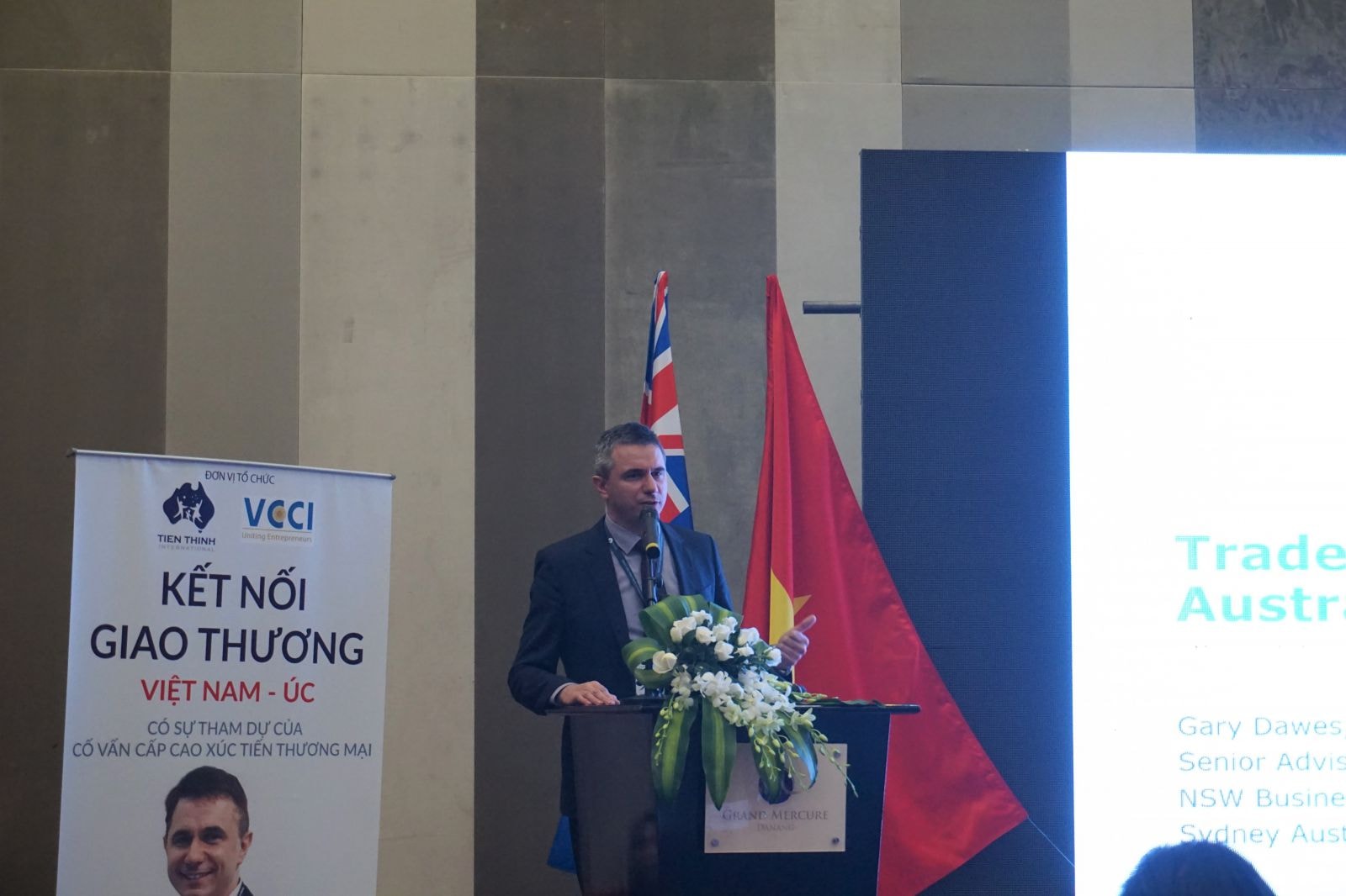 Ông Gary Dawes – Cố vấn cấp cao Xúc tiến Thương mại, Đại diện Hiệp hội New South Wales Business Chamber tham dự sự kiện
