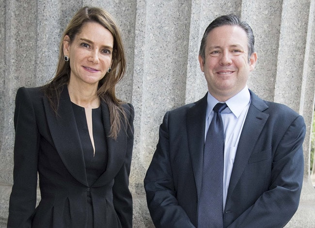 Hai nhà đồng sáng lập Transperfect, Liz Elting và Phil Shawe. Ảnh: New York Post.