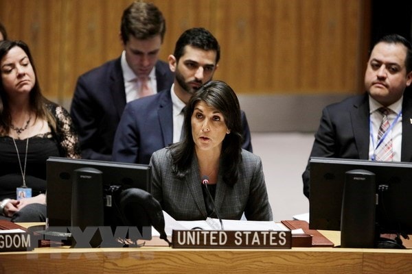 Đại sứ Mỹ tại Liên Hợp Quốc Nikkei Haley