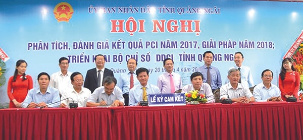 p/Hội nghị phân tích, đánh giá kết quả PCI 2017, giải pháp 2018; triển khai bộ chỉ sốp/DDCI tỉnh Quảng Ngãi.