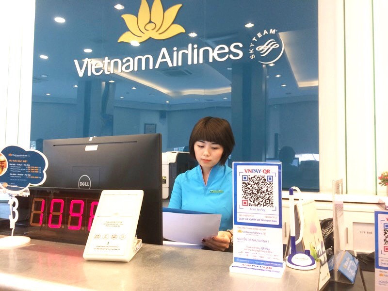 Tính năng thanh toán QR Pay sẽ được tích hợp trên trang đặt vé trực tuyến: https://www.vietnamairlines.com/