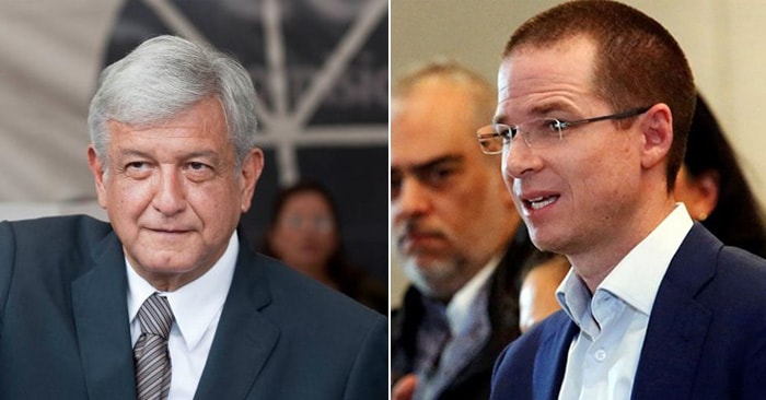 Ứng viên tranh cử tổng thống Mexico 2018, ông Lopez Obrador (64 tuổi) và ông Anaya Cortes (39 tuổi)