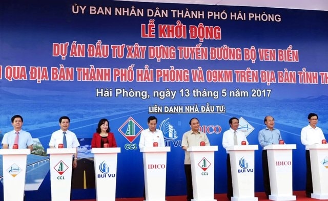 Lễ khởi công dự án đường bộ ven biển đoạn qua Hải Phòng và Thái Bình