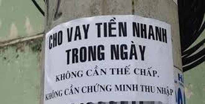 Tín dụng đen quảng cáo công khai dưới nhiều hình thức.