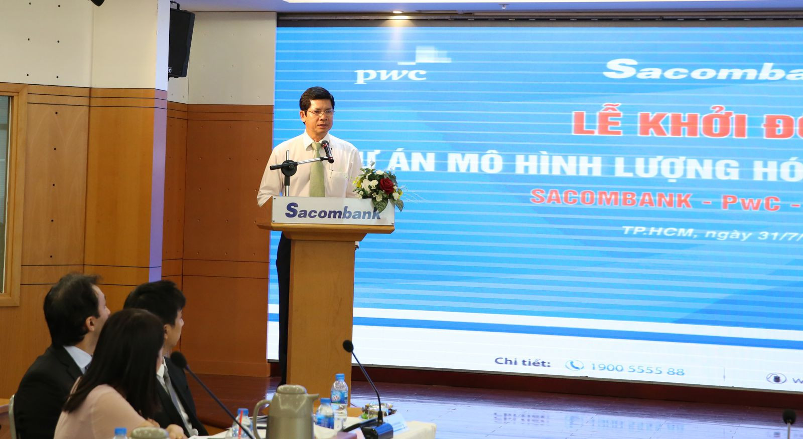 Ông Phạm Văn Phong – Phó Chủ tịch thường trực HĐQT Sacombank chia sẻ về tầm quan trọng của dự án