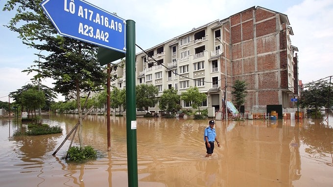 Mật độ xây dựng cao trong khi hệ thống thoát nước không theo kịp