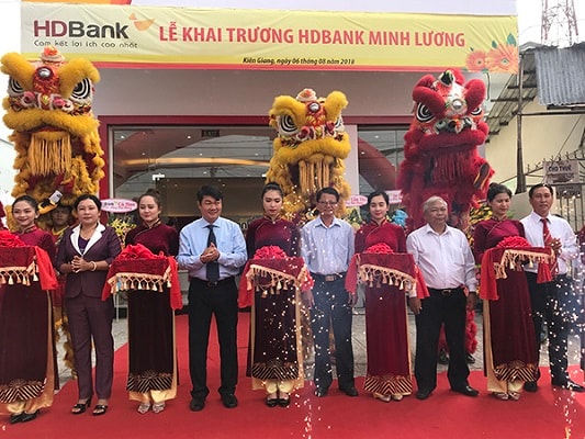 Khai trương phòng giao dịch HDBank Minh Lương , đánh dấu điểm giao dịch thứ 4 của HDBank tại Kiên Giang