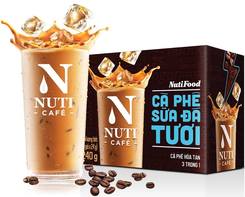 “Nuticafé - Cà Phê Sữa Đá Tươi” hòa tan 3 trong 1 đã có mặt trên thị trườngp/