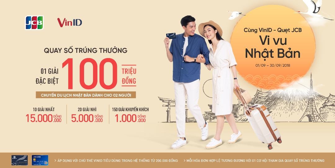 Cùng vi vu Nhật Bản khi mua sắm tại VinMart và VinMart+, thanh toán bằng Thẻ quốc tế JCB.