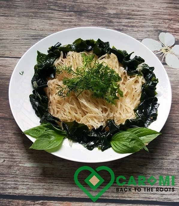 Salad phở sắn rong biển. Ảnh: NVCC.