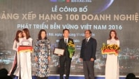 Amway Việt Nam lọt vào top 100 Doanh nghiệp phát triển bền vững 2016