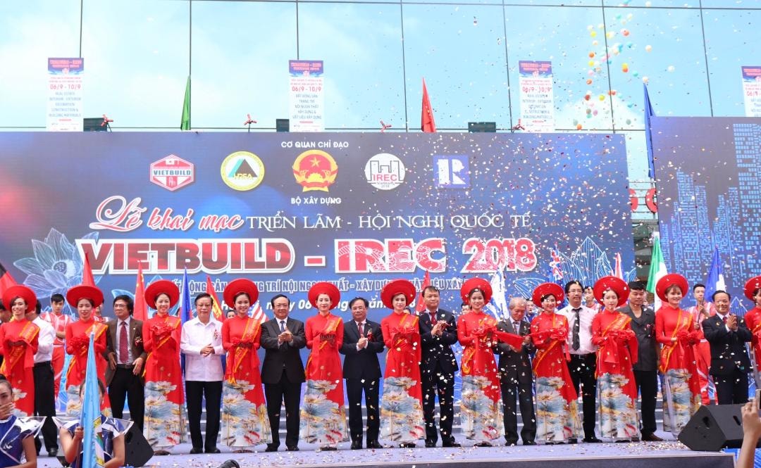 Khai mạc Triển lãm Quốc tế Vietbuild Hà Nội 2018 lần 2 tại Cung Triển lãm Kiến trúc, Quy hoạch quốc gia và Bảo tàng Hà Nội