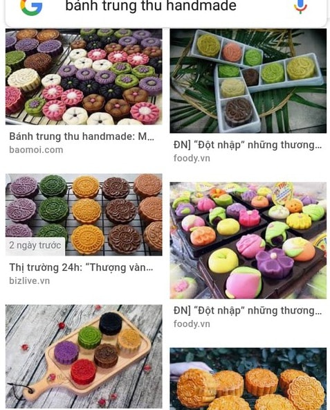 Bánh trung thu handmade bày bán tràn lan trên mạng