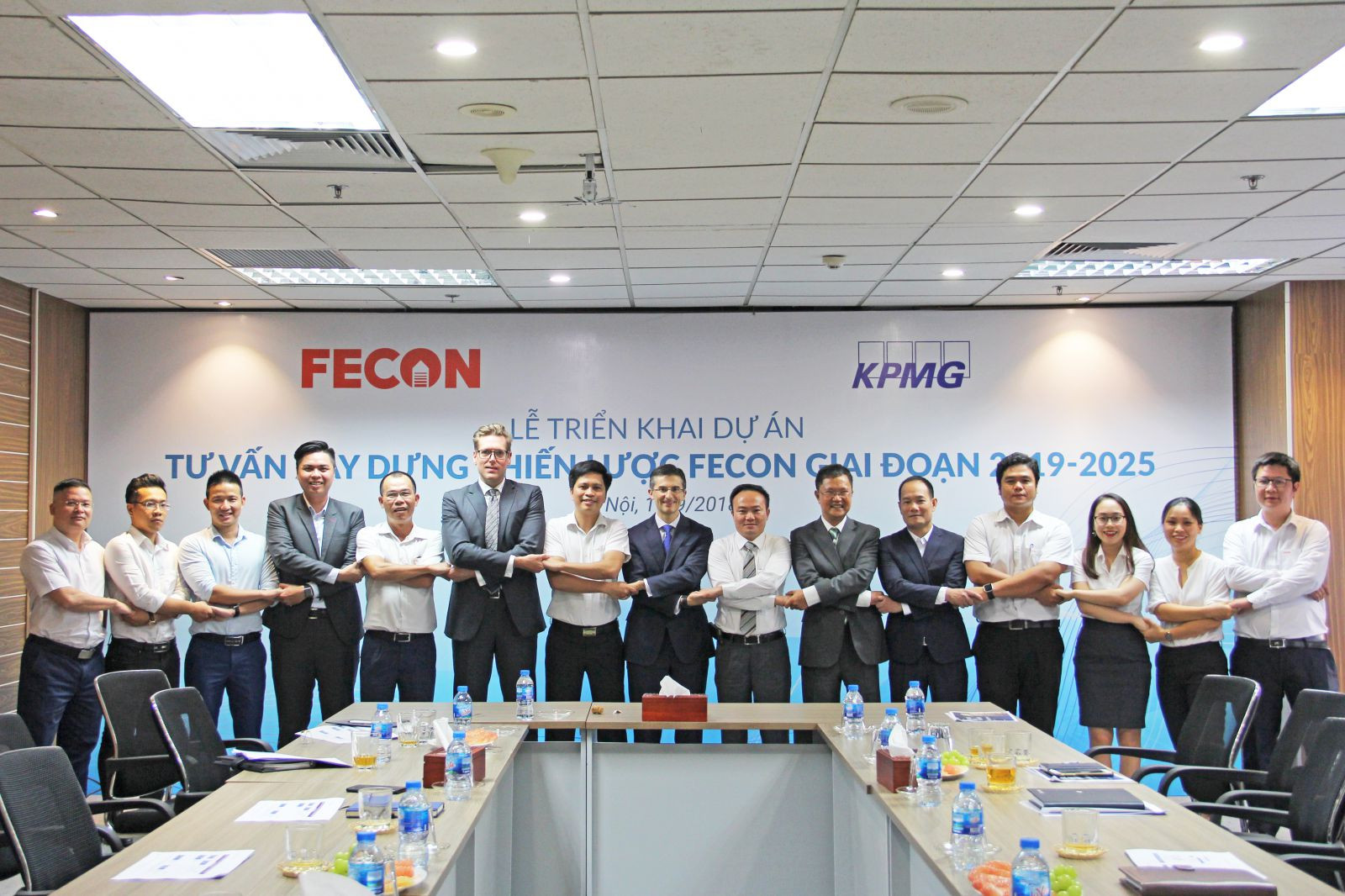 Lãnh đạo FECON và KPMG bắt tay quyết tâm thực hiện tốt dự án