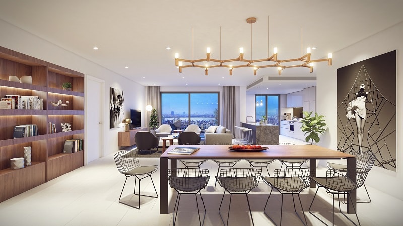 Không gian sống sang trọng tại Sky Residences