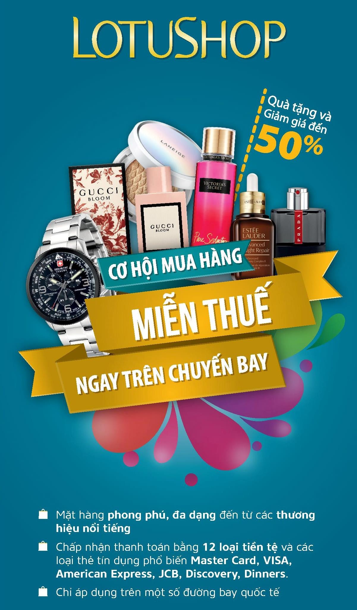 Quà tặng và giảm giá lên đến 50%