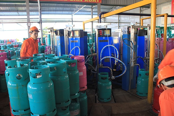 p/Hệ thống sang chiết ga của Công ty Việt xô gas, Thái Bình.