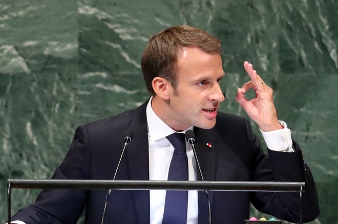 Tổng thống Pháp Emmanuel Macron đã nhiều lần thể hiện thái độ gay gắt