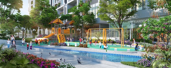 Khuôn viên vui chơi của Imperia Sky Garden, được bố trí xây dựng trên diện tích rộng rãi có cây xanh và mặt nước. Những thiết bị vui chơi màu sắc, thiết kế nhiều vị trí, hình dáng để trẻ thoải mái vận động.Khuôn viên vui chơi của Imperia Sky Garden, được bố trí xây dựng trên diện tích rộng rãi có cây xanh và mặt nước. Những thiết bị vui chơi màu sắc, thiết kế nhiều vị trí, hình dáng để trẻ thoải mái vận động.
