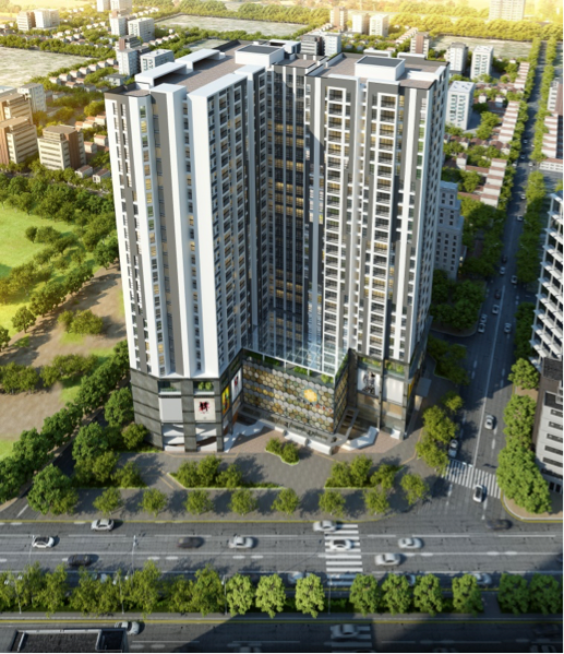 Bea Sky sở hữu vị trí đắc địa trên mặt đường Đại lộ Chu Văn An.