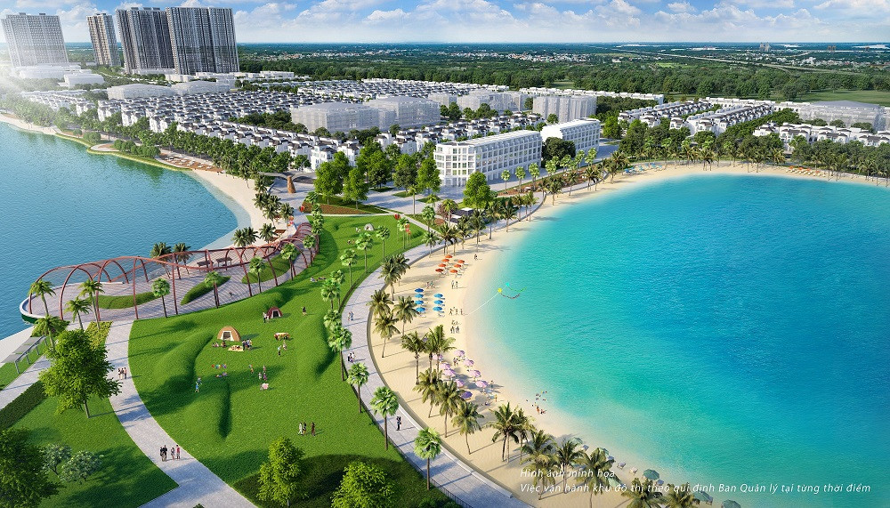 Biển hồ nước mặt 6,1ha và hồ nước ngọt 24ha - hai tiện ích điểm nhấn của VinCity Ocean Park