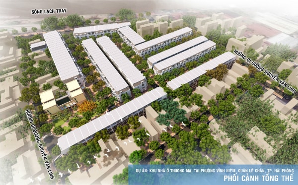 Toàn cảnh dự án với thiết kế không gian hợp lí và toạ lạc tại vị trí