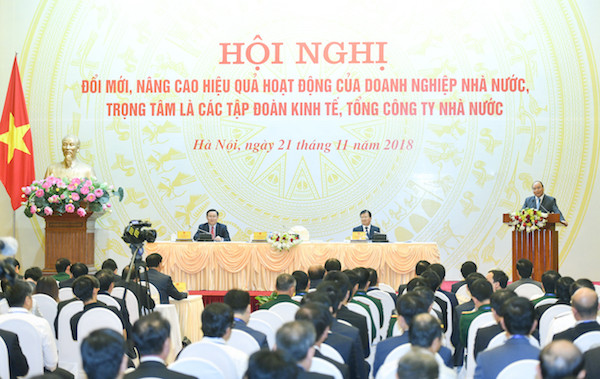 Hội nghị Đổi mới, nâng cao hiệu quả hoạt động của doanh nghiệp nhà nước, trọng tâm là các tập đoàn kinh tế, tổng công ty, sáng ngày 21/11.