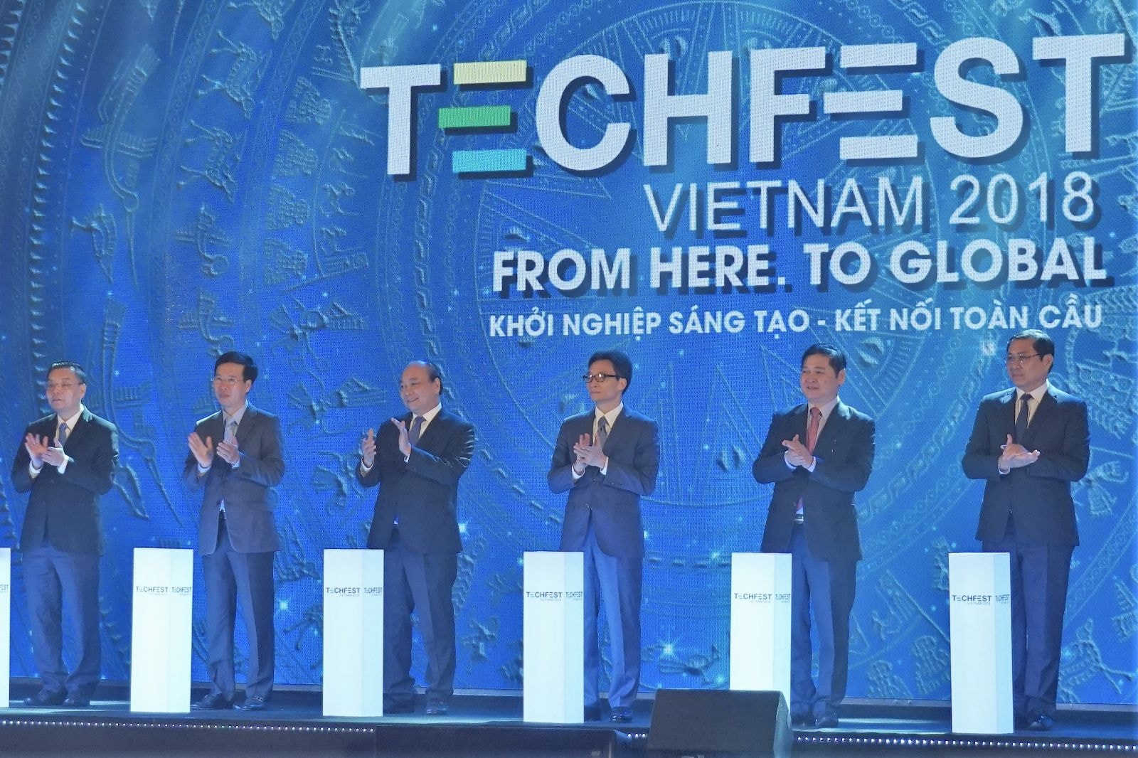 Thủ tướng Nguyễn Xuân Phúc tại khai mạc Techfest 2018 diễn ra tại Đà Nẵng tối 29/11