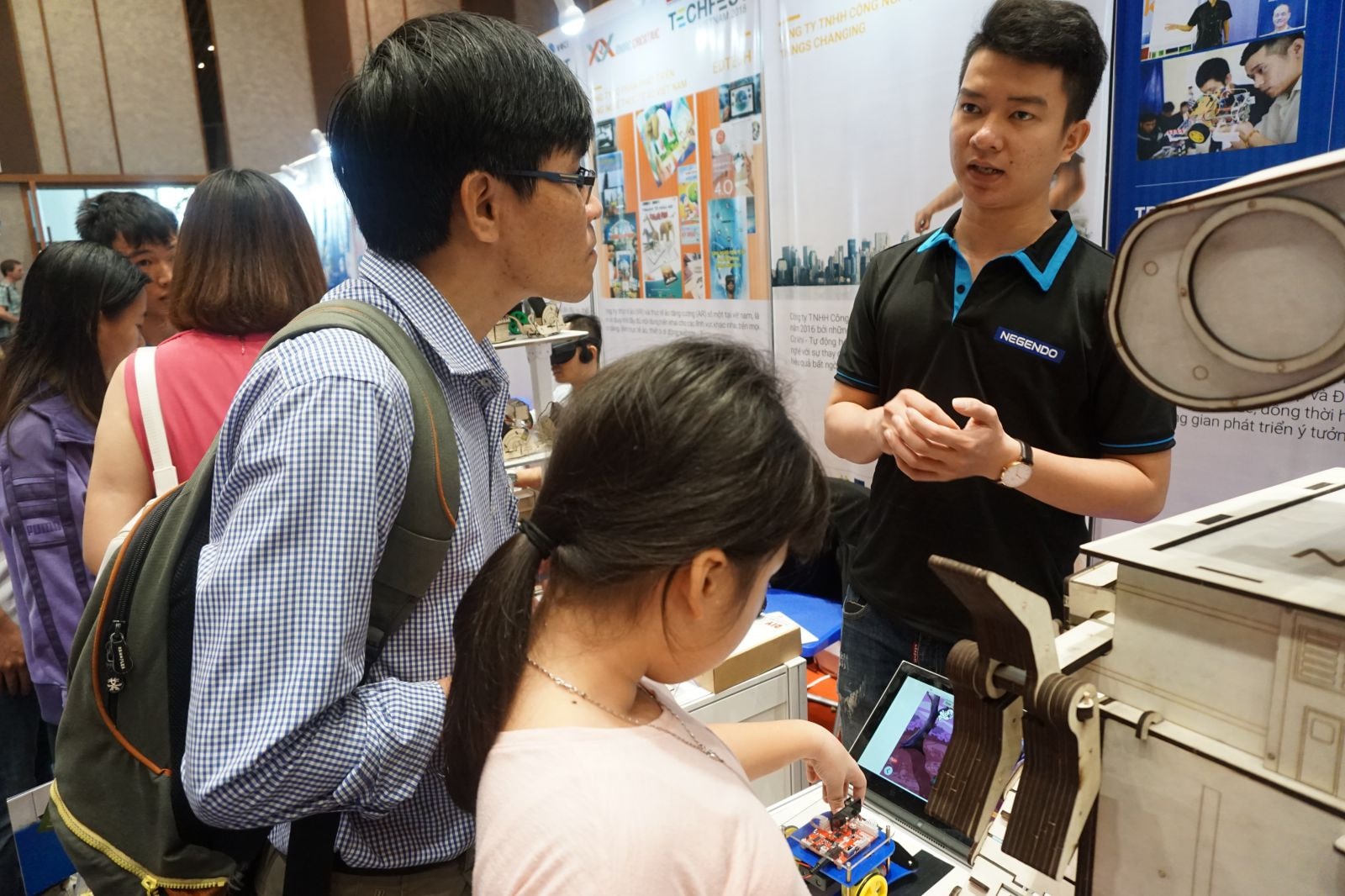 Gian hàng triển lãm tại Techfest 2018