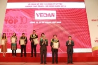 Vedan Việt Nam được vinh danh trong top 10 công ty uy tín ngành thực phẩm – đồ uống năm 2018