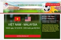 Đặt vé online trận chung kết AFF Cup: Coi chừng sập bẫy