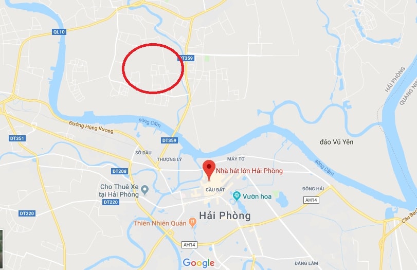 Dự án nằm ở vị trí đắc địa giáp Khu đô thị mới Bắc sông Cấm và Trung tâm hành chính thành phố Hải Phòng sắp tới