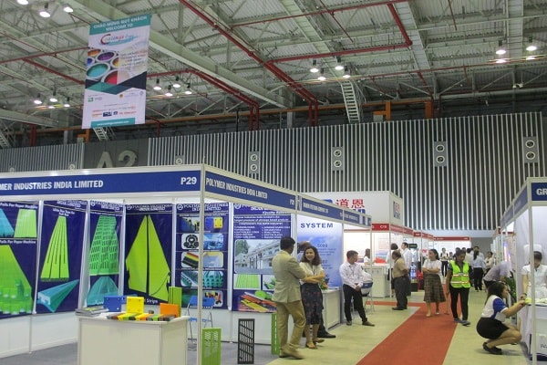 Một góc của triển lãm “Coatings Expo Vietnam 2018”.