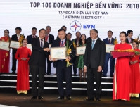 EVN: TOP 100 Doanh nghiệp bền vững tại Việt Nam