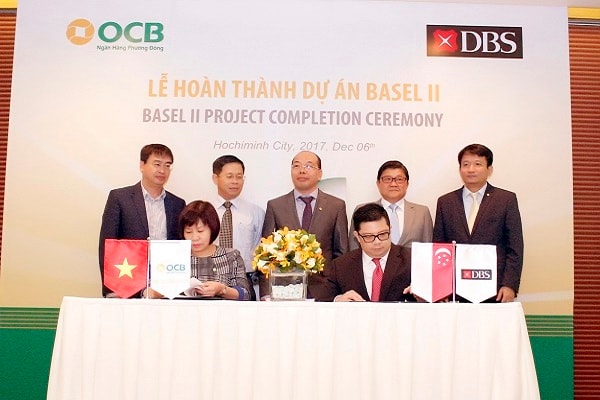 Lễ công bố hoàn thành dự án Basel II cho OCB vào ngày 06/12/2017.