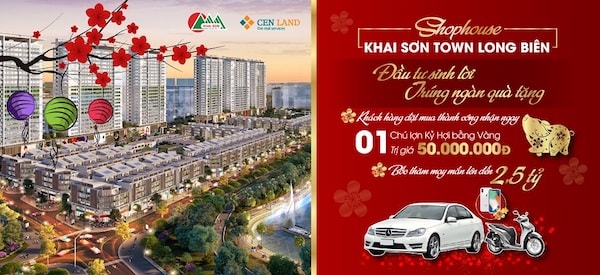 Chủ đầu tư Khai Sơn Town dành hàng tỷ đồng tặng khách hàng nhân dịp Tết 2019.