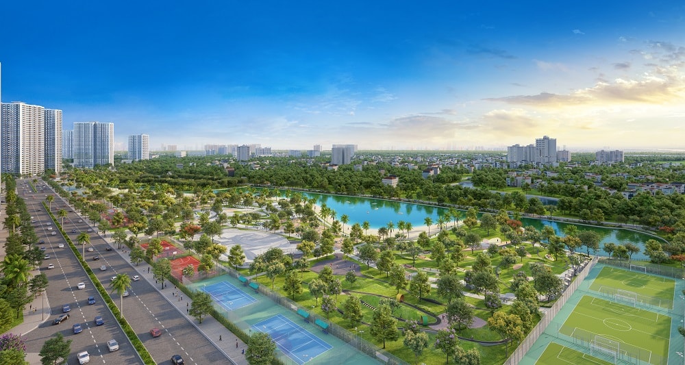 dự án VinCity Sportia đang được Vingroup đầu tư tại khu vực xã Tây Mỗ và Đại Mỗ