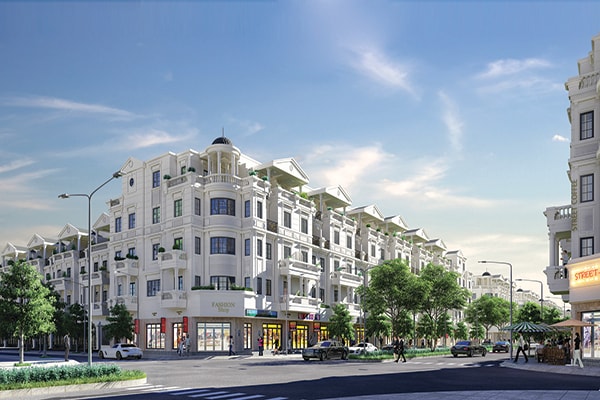 p/Một góc phố tại khu đô thị CityLand.