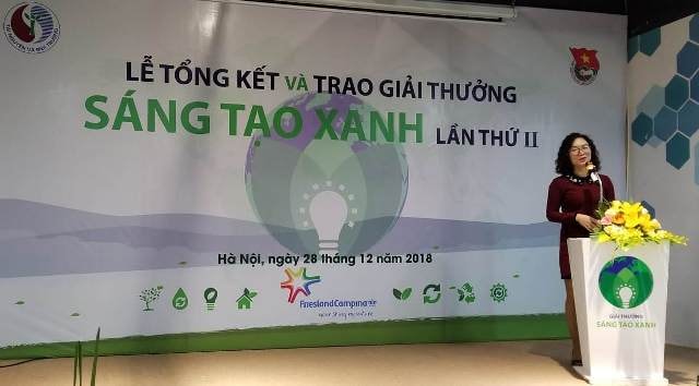 Đại diện ban tổ chức phát biểu tại Lễ tổng kết và trao giải