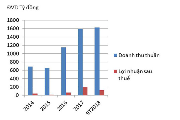 p/Doanh thu thuần và lợi nhuận sau thuế của DIG