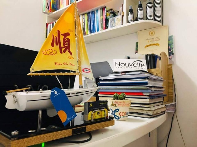 Một trong những mẫu thiết kế cánh buồm độc quyền mà dự án thuyền Lucky đã thực hiện gần đây