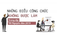 Những điều công chức không được làm trước, trong và sau Tết Nguyên đán